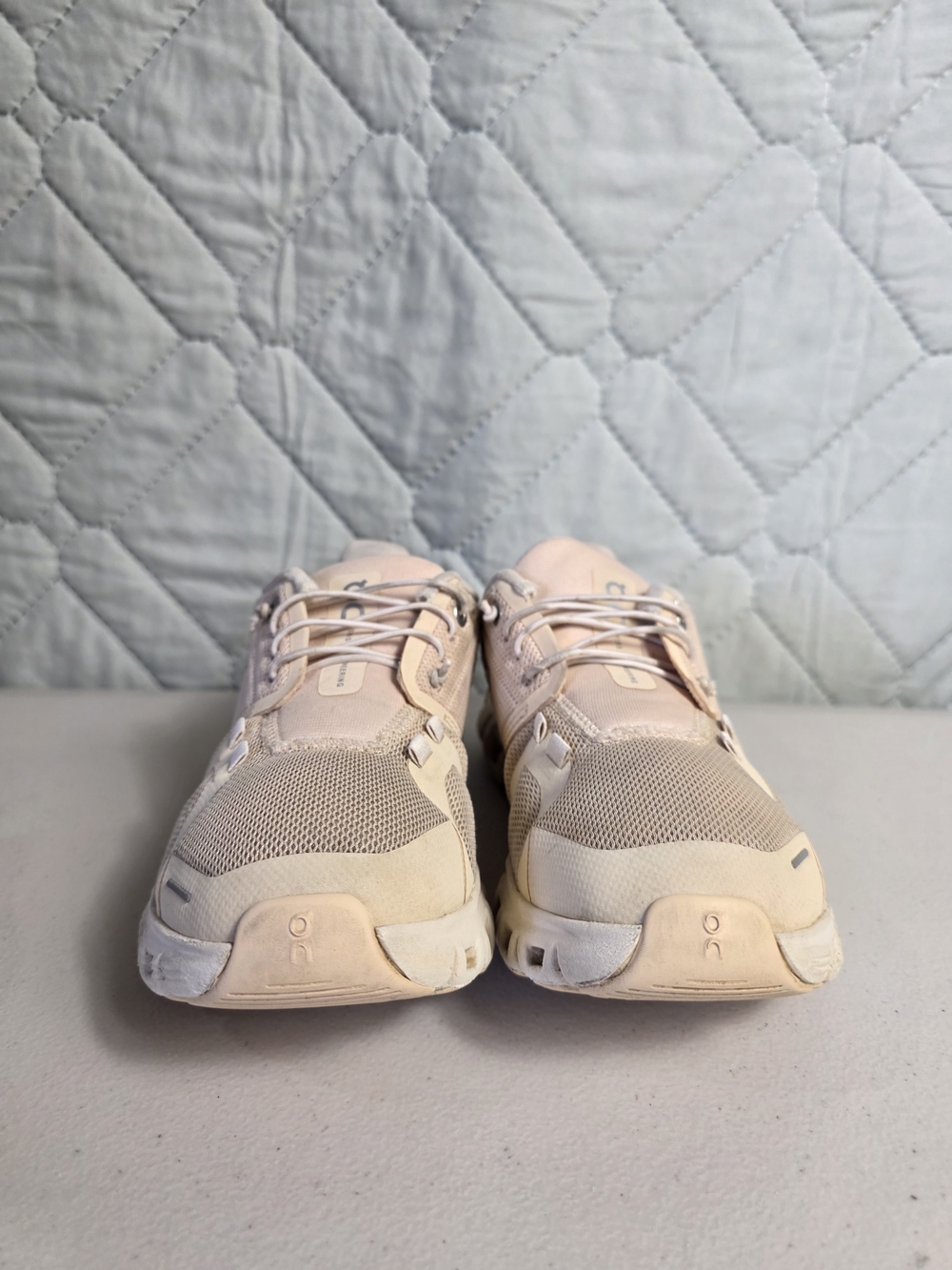 ON Cloud 6 Pearl/White Women's Sneakers Super Foam 360° Comfort Running Shoes - Picture 8 of 10